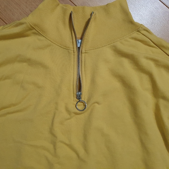 Yellow Half Zip Sweater - Picture 2 of 2